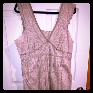 Tan & cream sundress